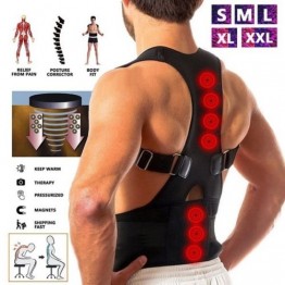Magnetic Therapy Adult Back Corset Shoulder Lumbar Posture Corrector Bandage Spine Support Belt Back Support Posture Correction